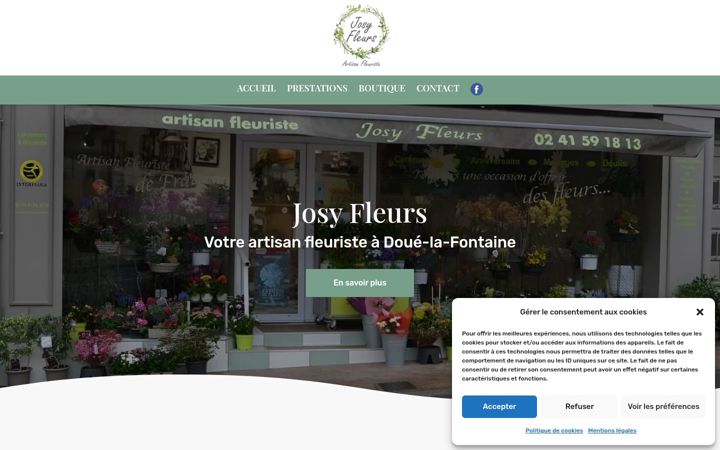 Screenshot of josy-fleurs-49.fr