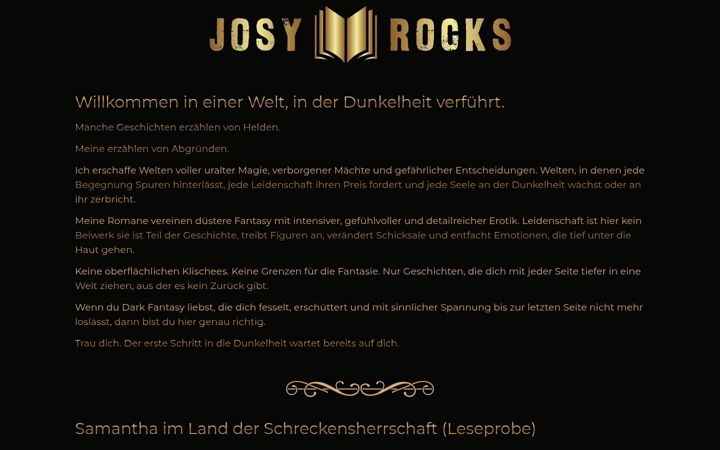 Screenshot of josyrocks.de