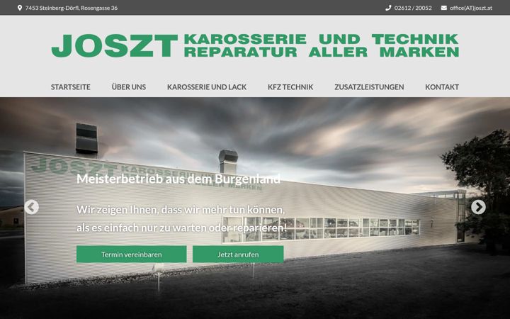 Posnetek zaslona joszt.at