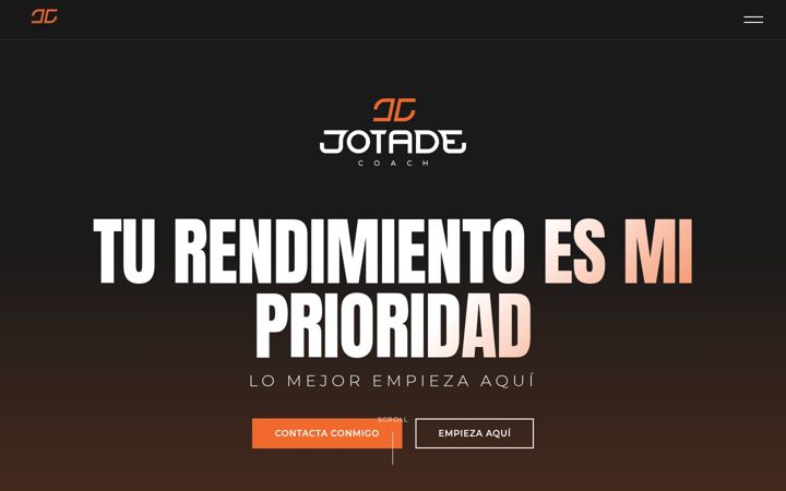 Screenshot stránky jotadecoach.es