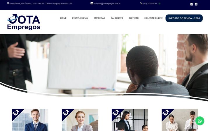 Screenshot of jotaempregos.com.br