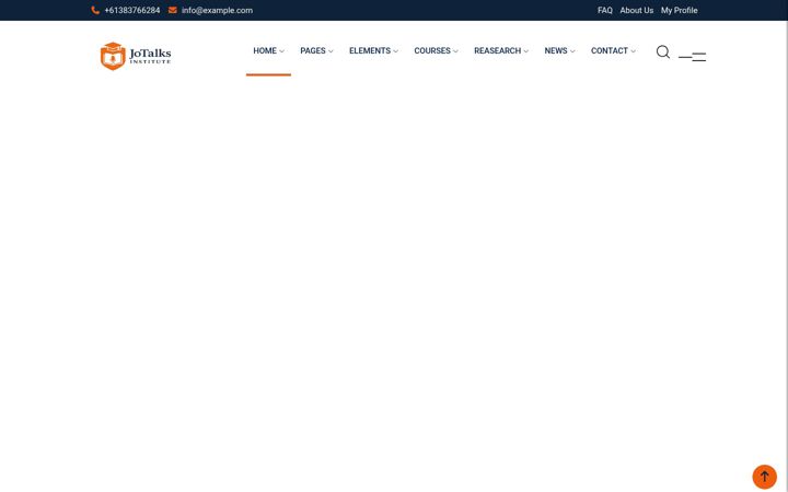 Screenshot of jotalks.org