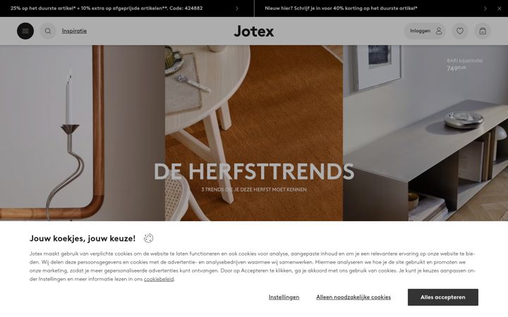 Screenshot of jotex.nl