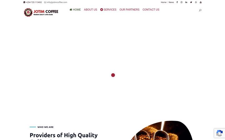 Screenshot of jotimcoffee.com