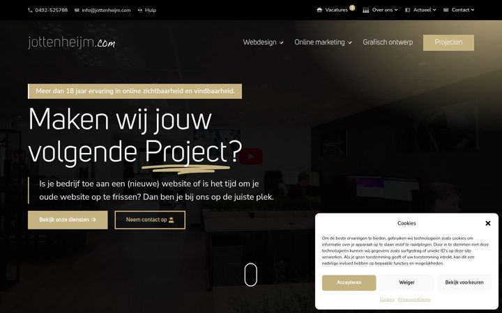 Screenshot of jottenheijm.com