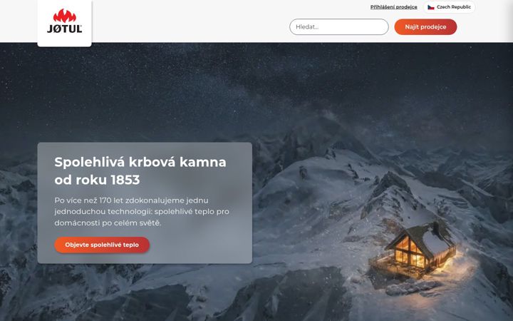 Snímek obrazovky jotul.cz