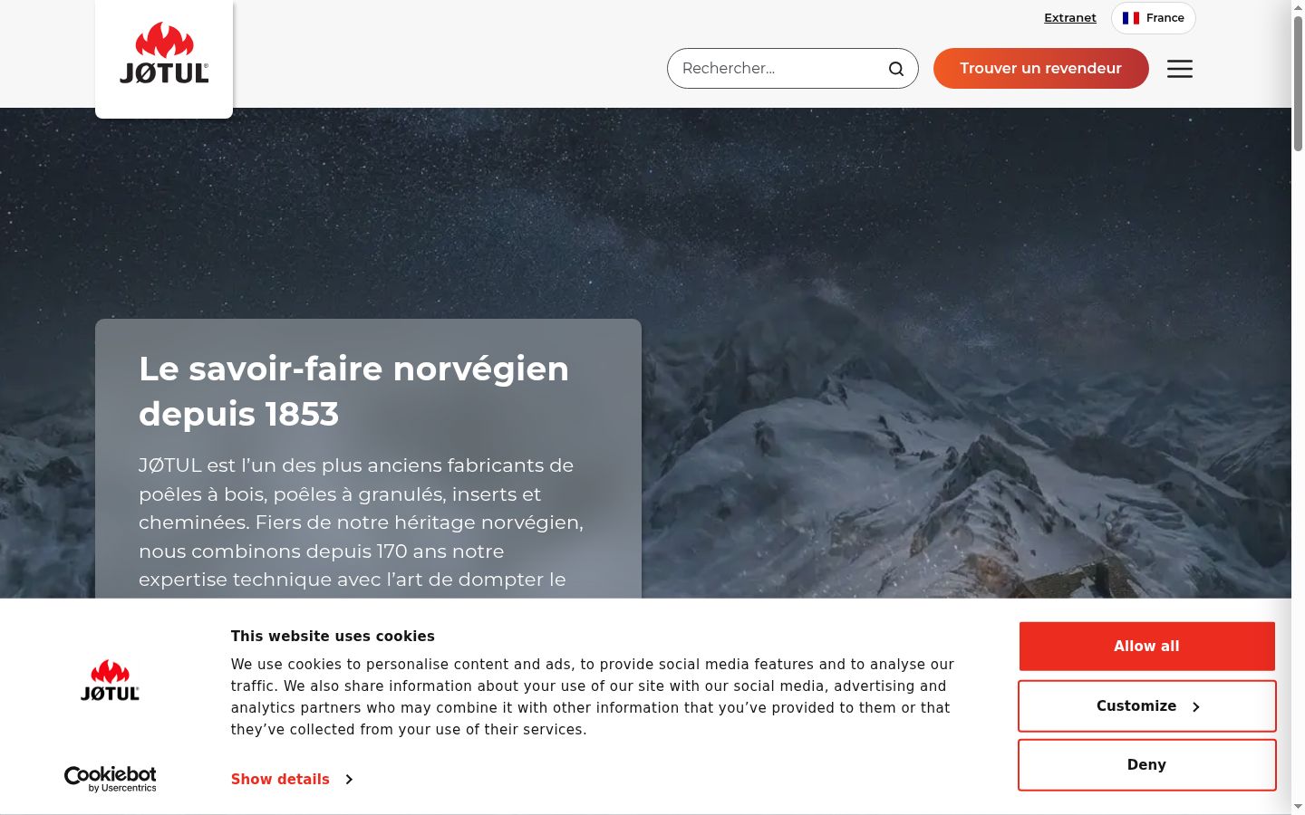Ekraanipilt nõusolekubännerist, mida näidati enne mis tahes suhtlust