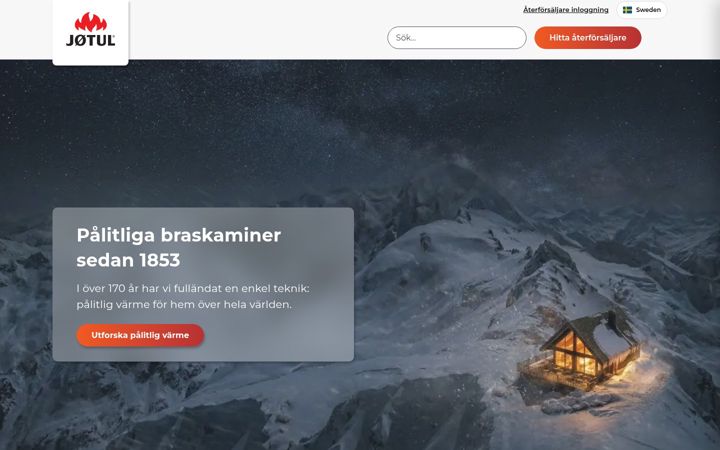 Screenshot van jotul.se