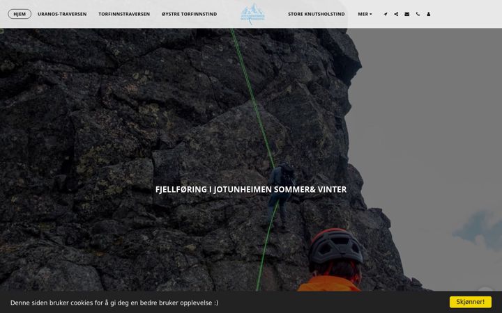Screenshot of jotunheimen-mountaineering.com
