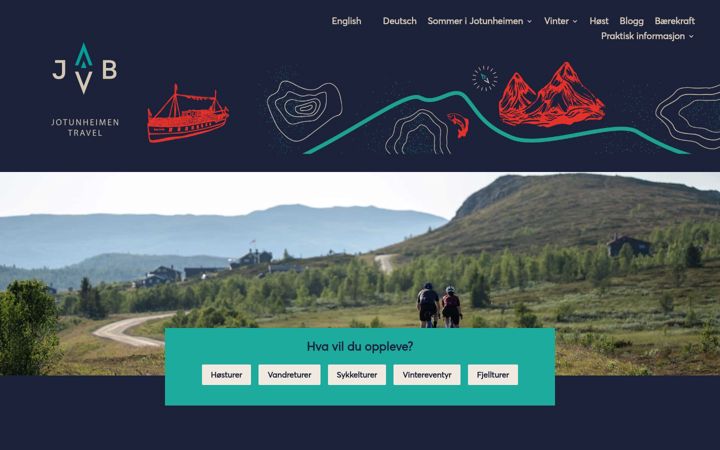 Screenshot of jotunheimentravel.com