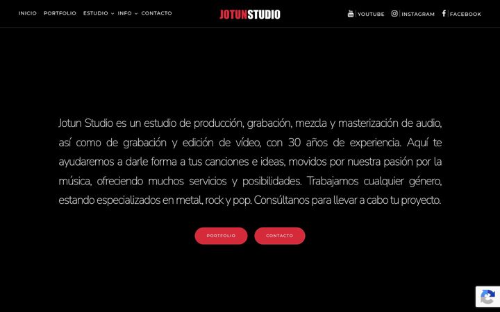 Screenshot of jotunstudio.es