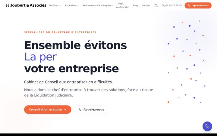Screenshot of joubert-associes-partenaires.com