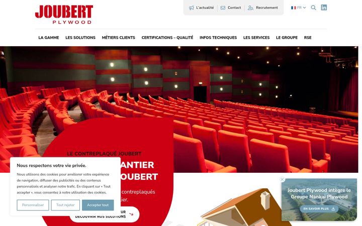 Screenshot of joubert-group.com