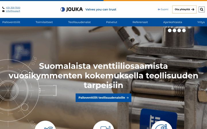 Snimka zaslona za jouka.fi