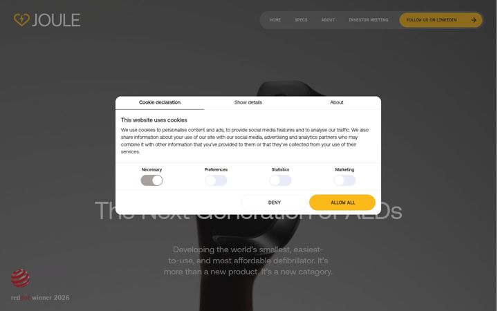 Screenshot of jouleaed.com