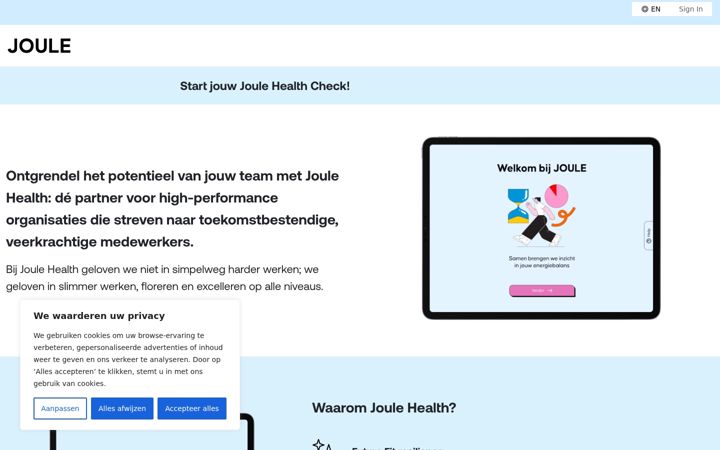Screenshot of joulehealth.nl