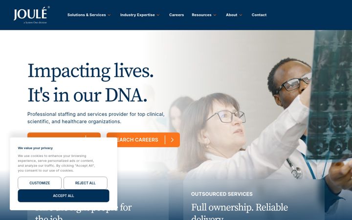 Screenshot of jouleinc.com