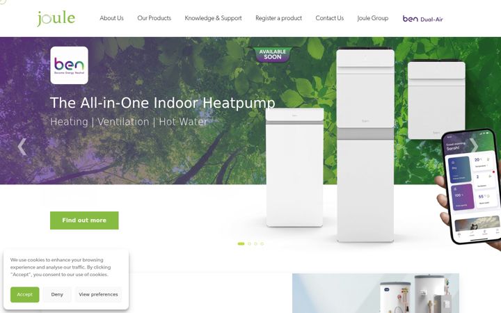 Screenshot of jouleuk.co.uk