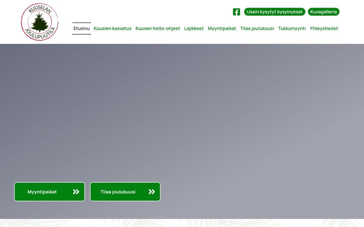 Screenshot of joulupuut.com
