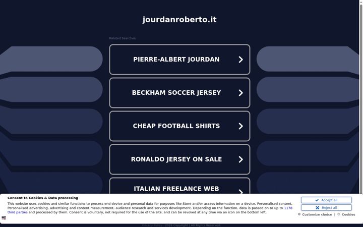Screenshot of jourdanroberto.it