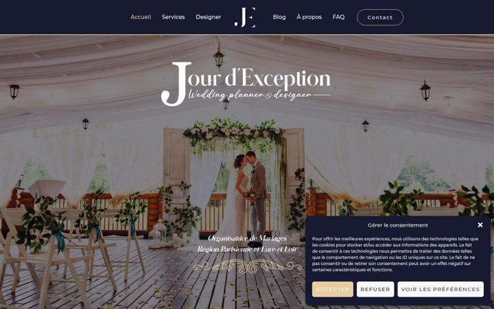 Screenshot of jourdexception.fr
