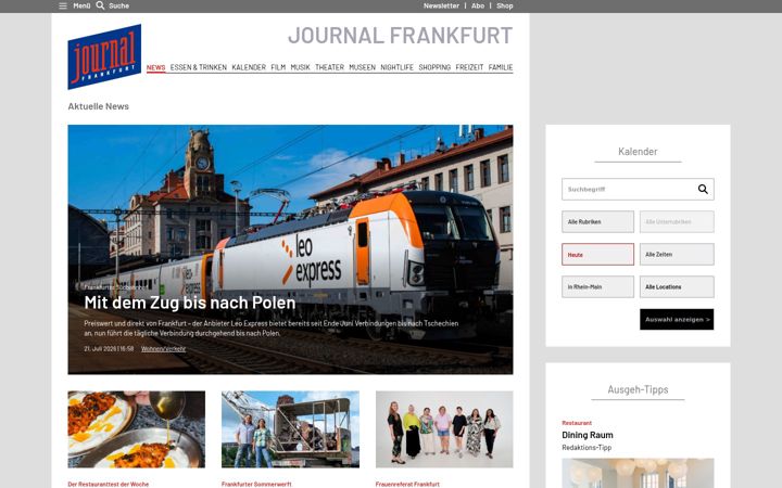 Capture d'écran de journal-frankfurt.de