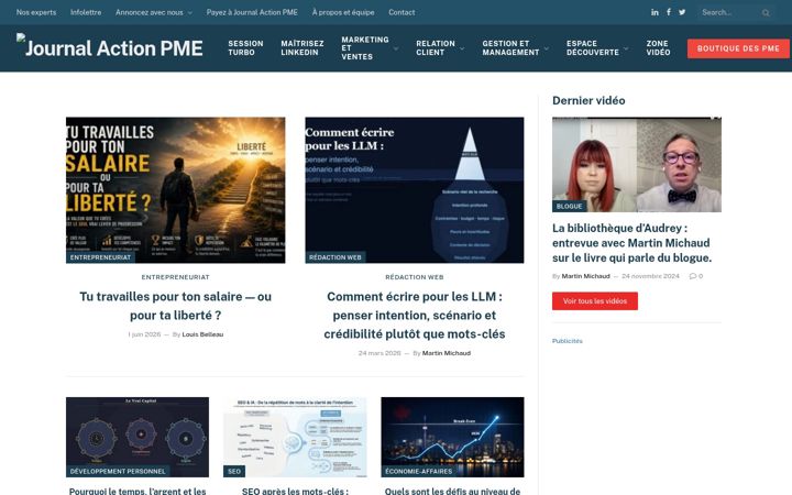 Screenshot of journalactionpme.com