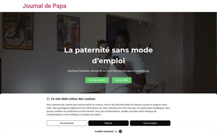 Screenshot of journaldepapa.com