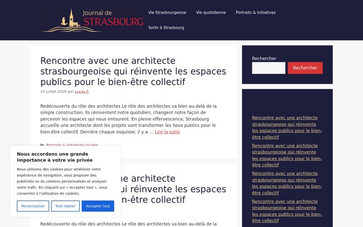 Screenshot of journaldestrasbourg.com