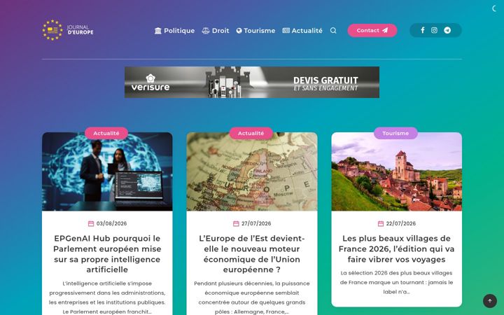 Screenshot of journaldeurope.com