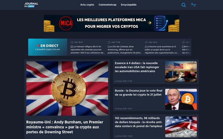Screenshot of journalducoin.com