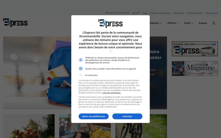 Screenshot of journalexpress.ca