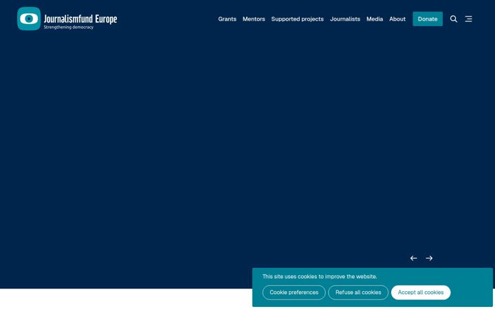 Screenshot of journalismfund.eu