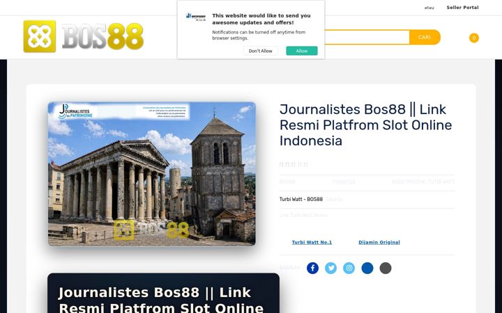 Екранна снимка на journalistes-patrimoine.org