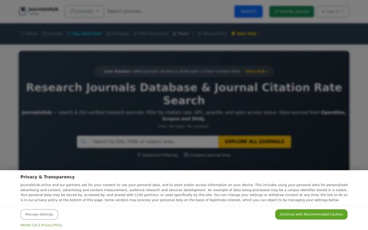 Screenshot of journalshub.online