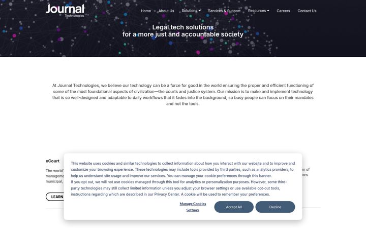 Screenshot of journaltech.com