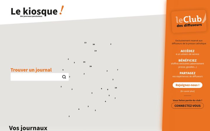 Screenshot of journaux-paroissiaux.com