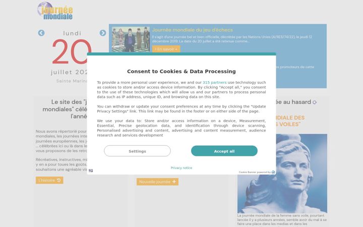 Screenshot of journee-mondiale.com