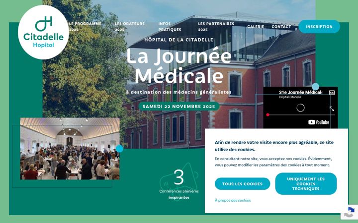 Screenshot of journeemedicale.be