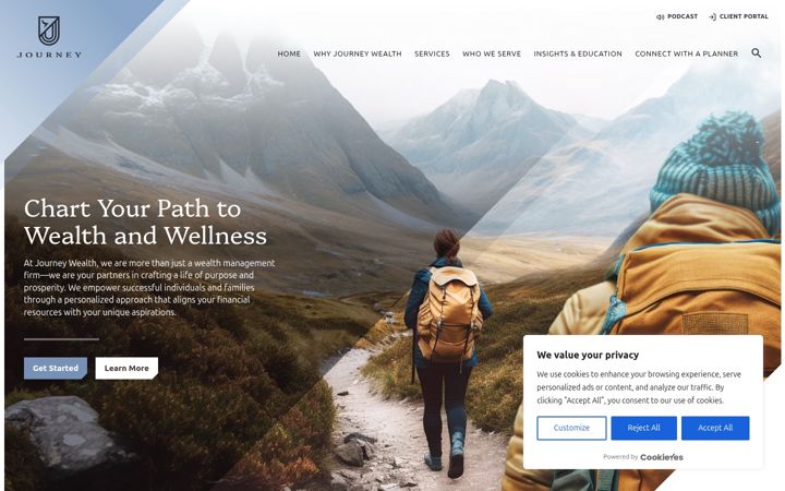 Screenshot of journey-wealth.com