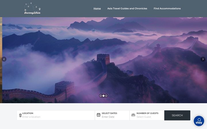 Screenshot of journey2asia.com