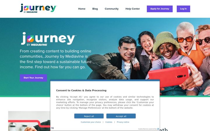 Ekrano kopija journeymv.com