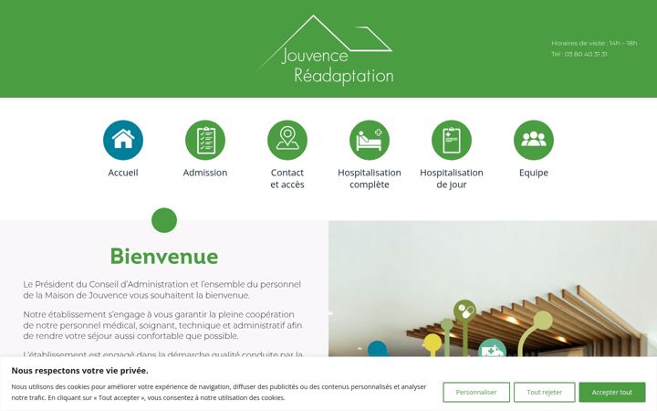 Screenshot of jouvence-readaptation.fr