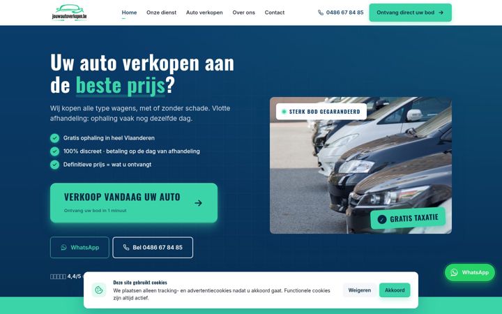 Screenshot of jouwautoverkopen.be