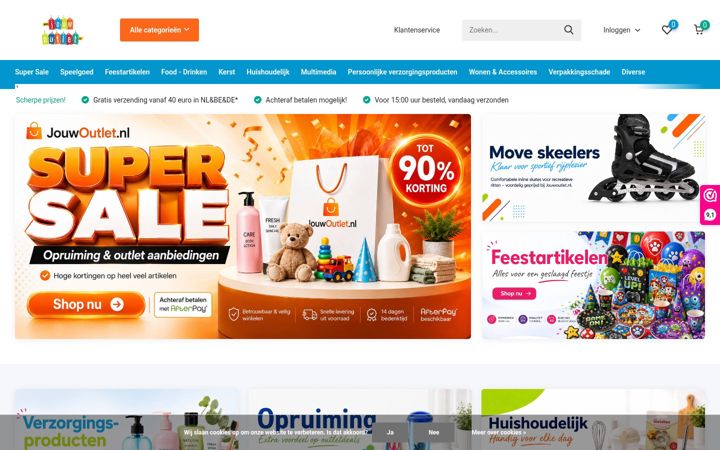 Screenshot of jouwoutlet.nl