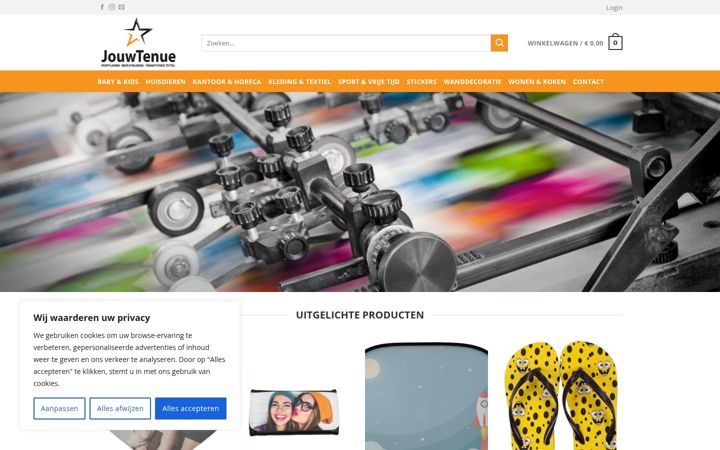 Screenshot of jouwtenue.nl
