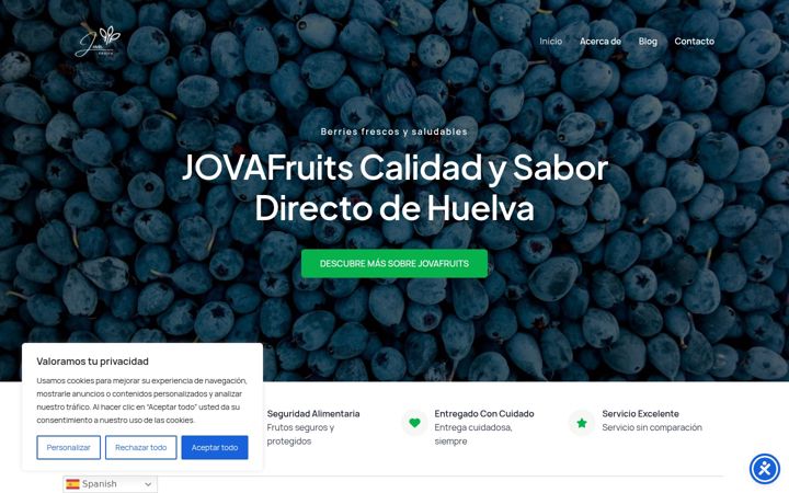 Screenshot of jovafruits.es