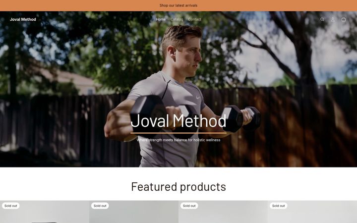 Screenshot of jovalmethod.com
