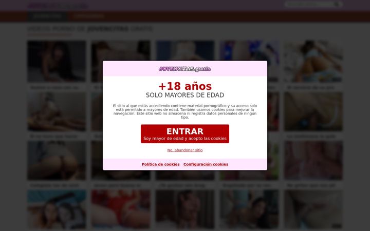 Screenshot of jovencitas.gratis
