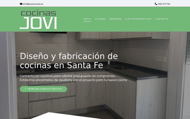 Screenshot of jovicocinas.es